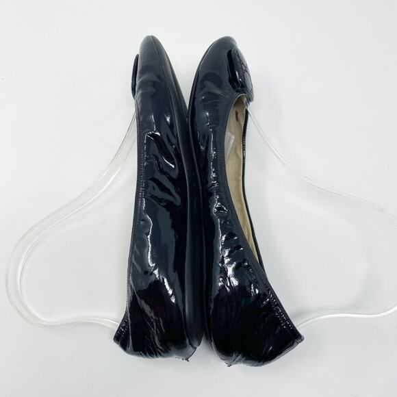 Dior Black Patent Leather Ballet Flats Women's Size 7.5 GUC - Picture 7 of 9